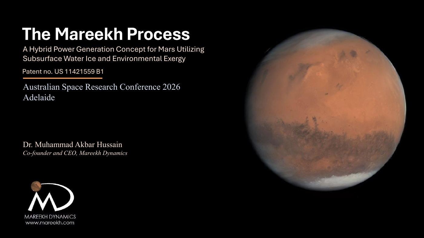 Australian Space Research Conference 2026 - Adelaide: The Mareekh Process